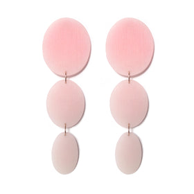 Three Drop Earring: Shades of Millennial Pink