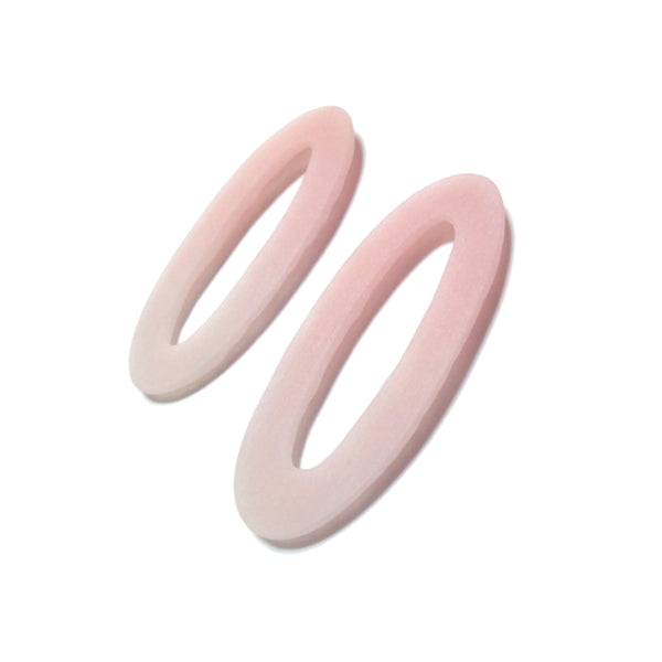 Medium Oval Hoop Earring: Millennial Pink