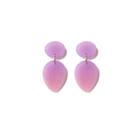 Medium Tear Drop Earrings: Peripink - Blush